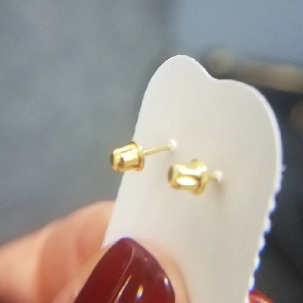 14k gold plated Enamel Cupcake Earrings